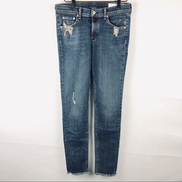 Rag & Bone Destroyed Skinny Jeans - Picture 3 of 8